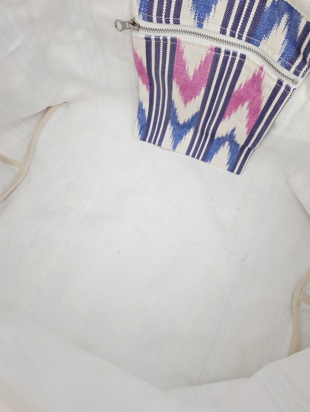 ISABEL MARANT DARWEN IKAT CANVAS TOTE BAG - Picture 9 of 10